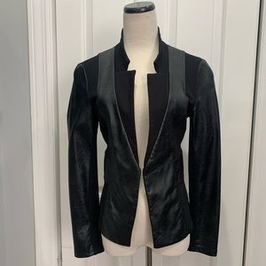 Rinascimiento Faux Leather Jacket Blazer Black S
